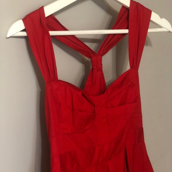 French Connection Red Swing Dress - Picture 2 of 4